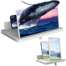 Lupă de telefon 3D HD cu suport pliabil 1 buc.