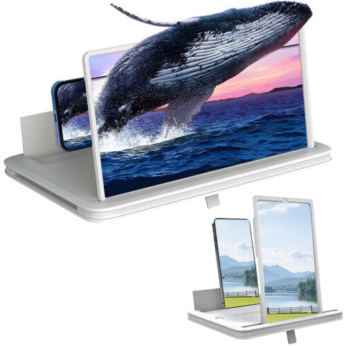 Loupe de téléphone 3D HD avec support pliable (1 pièce)
