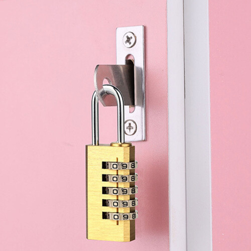 Sturdy Solid Brass Combination Padlock with Dials Code Hardened Steel Shackles for Cut Resistance Safeguarding 1