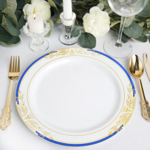 Assiettes Ă salade BalsaCircle en plastique blanc, 25 cm