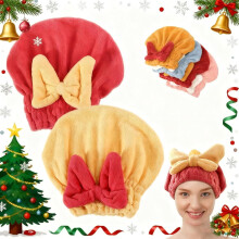 QIANJIA Microfiber Haarhanddoek Wrap 2-pack