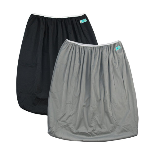 YANTONGBABY Wiederverwendbare Windeleimerbeutel, 2er-Pack, Schwarz/Grau
