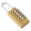 Sturdy Solid Brass Combination Padlock with Dials Code Hardened Steel Shackles for Cut Resistance Safeguarding 8