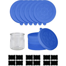 Voedselveilige siliconen deksels voor Oui yoghurtpotjes van 140 ml (12 stuks)