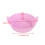 Silikon-Airfryer-Einlage rund 1er-Pack Rosa 3
