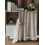 Rustic Faux Linen Short Curtain Panel 80 x 45 cm 1