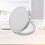 Portable Compact Folding Pocket Mirror Double Sided Round Metal Makeup Mirror (Silver) 4