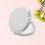 Portable Compact Folding Pocket Mirror Double Sided Round Metal Makeup Mirror (Silver) 6