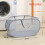 Cesto de ropa plegable de malla con asas, 36x36x60cm 1