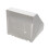 kenable Double Gang Desk Mount Angled Back Box for 85mm x 85mm Faceplates White 3