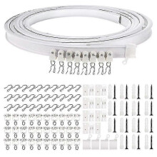 (2m) 1-5 Meters Bendable Ceiling Curved Curtain Track Flexible Ceiling Curtain
