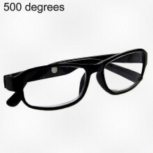 (5, Black) Reading Glasses with Optical Lens for +4.5 +5.0 +5.5 +6.0 Degrees, Lightweight Eyewear Spectacles for Clear Vision, Unisex Fashion Eyewear
