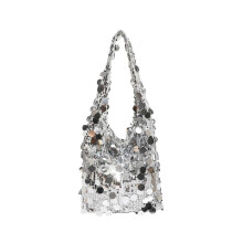 Schoudertas met pailletten voor dames – 21x10x21cm