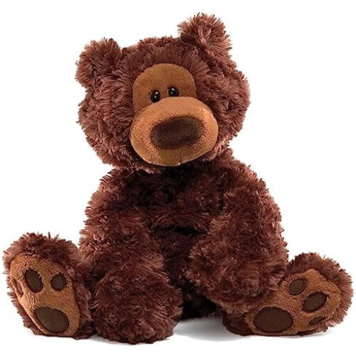 Urso de pelúcia clássico Philbin marrom chocolate de 30 cm (12 polegadas)