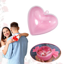 Heart-Shaped Candy Jar Plastic Storage Container 1 Pack