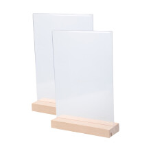 Présentoir acrylique double face (2 pièces)