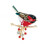 Alloy Sparrow Brooch with Rhinestones, 4.1 cm 1