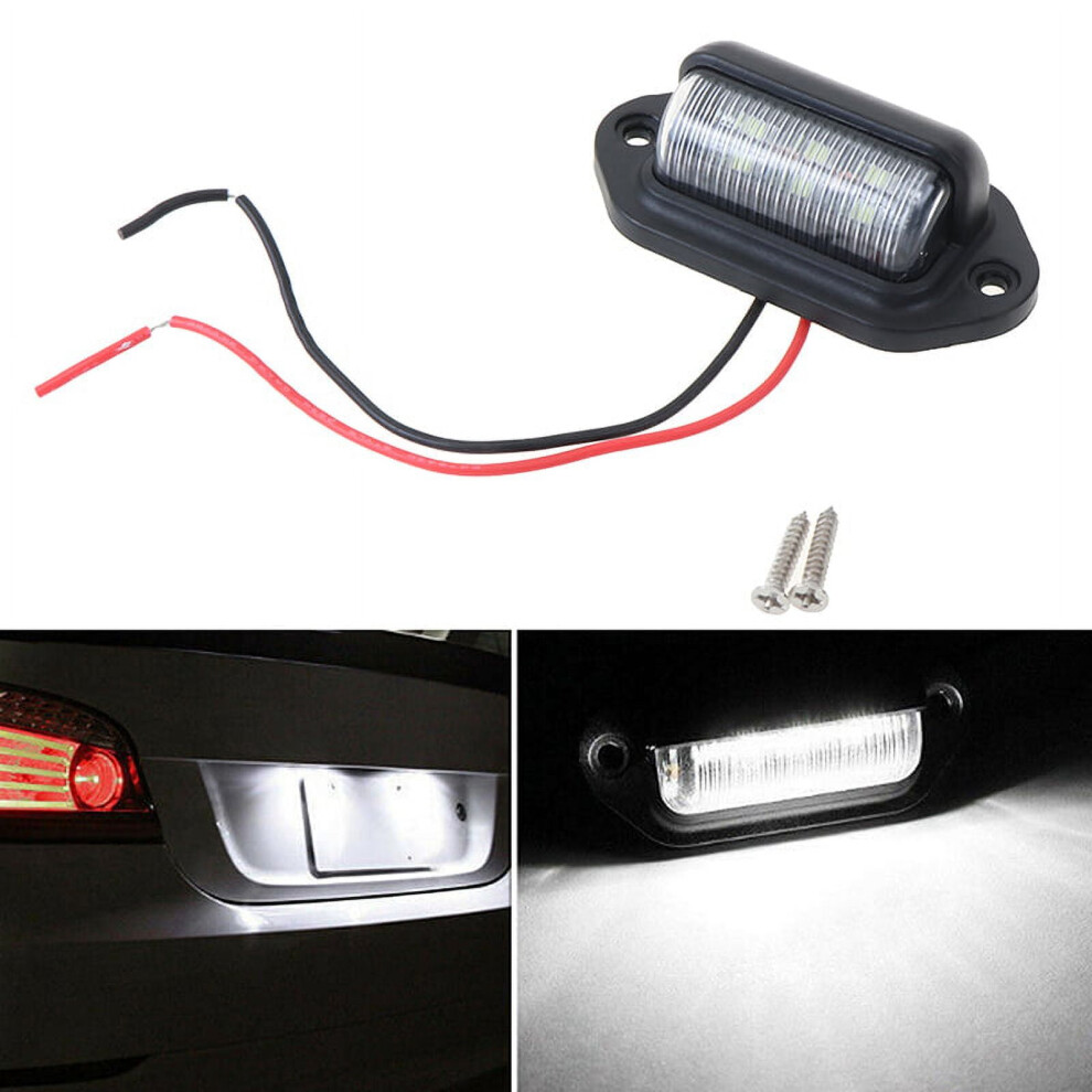 License Plate Waterproof 6 Led 12V 1Pc Light 962125491036