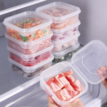 3-Pack Stackable PP Meat Storage Boxes 350ml