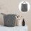 Grey Cotton Woven Desk Basket 1 Pack 1