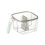 4-Compartment Spice Box with Airtight Lid & Spoons, Light 1