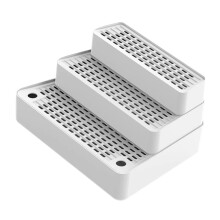 Cat Litter Mat Ramp with 3 Steps and Large Drainage Holes