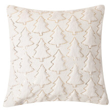 Clúdach Pillow Crainn Nollag 15x15 Orlach le Fionnadh Bréige
