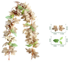 Artificial Maple Garland with Pumpkins – Multicolor Fall