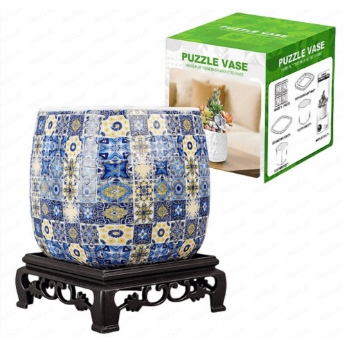 3D Puzzle Vase – Premium Decor for Living Room & Study