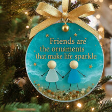 Friendship Sea Glass Christmas Ornaments – Handmade,
