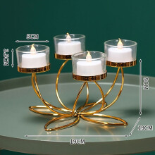 Modern Iron Candle Holder Stand – Retro Table Decor