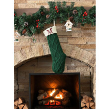 Weihnachtsstrumpf mit besticktem Monogramm, 50 cm