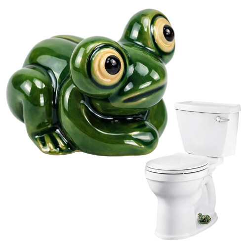 Ceramic Frog Toilet Bolt Caps – 1 Pack, Easy Fit for