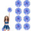 Pompon metallici da cheerleader, 25 cm – 8 pezzi 1