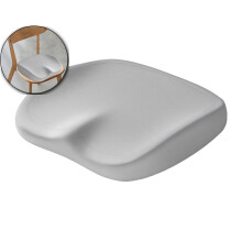 Memory Foam Seat Cushion 15.7"x14.6", Office Chair Cushion, Ergonomic Buttocks & Hip Support Pad, Non-Slip Base for Home, Desk