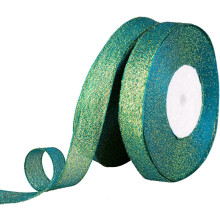 Grünes Metallic-Glitzerband, 5/8 Zoll x 50 Yards