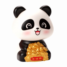 Op zonne-energie werkende knikkende panda als dashboarddecoratie (1 stuk)