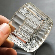Clear Thickened Glass Tea Candle Holder (5x4x4cm) Set of 4
