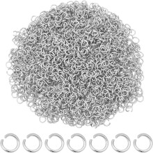2000 Stück Edelstahl-Binderinge, 4 mm