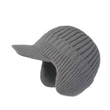 Gorro de inverno unissex com forro de lã e protetores de orelha.