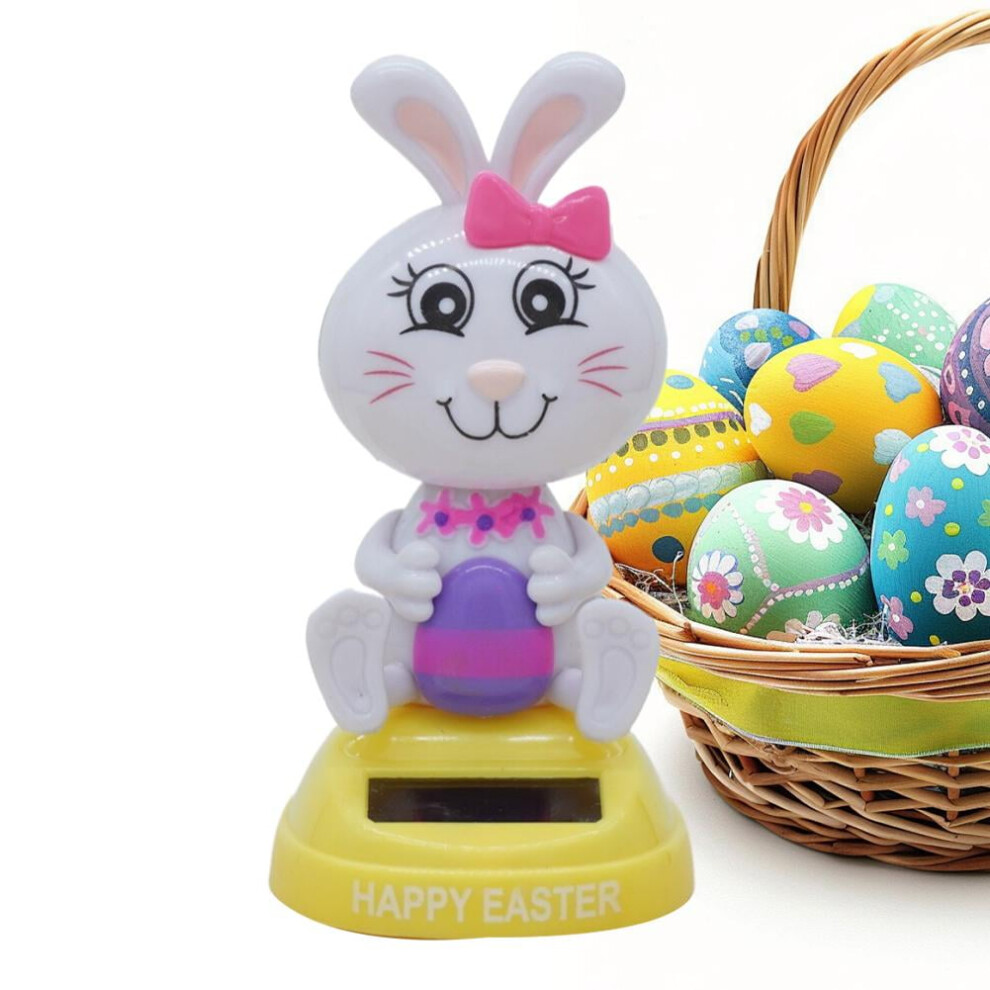 Solar Dancing Bunny Ornament For Easter Holiday Decor 962125033489
