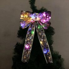 Weihnachtsbaum-Schleife, leuchtend transparent, 1 Stück