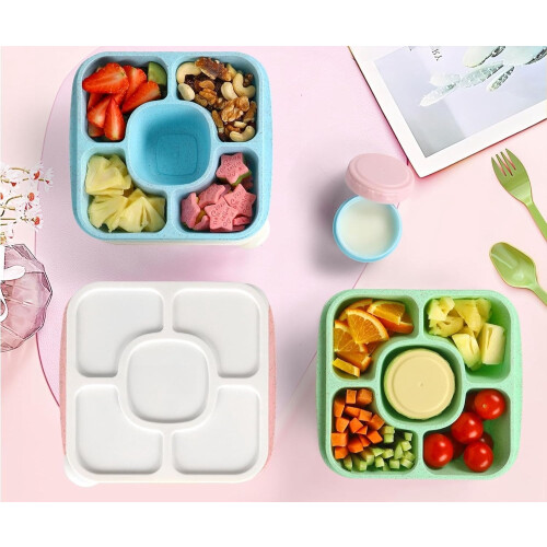5-Fächer-Bento-Snackbox-Set (4 Stück) 1