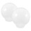 White Acrylic Lamp Globe Shade 20 cm – 2 Pack 4