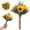 Artificial Sunflower Wedding Bouquet for Bride and 2