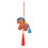 Mini Pony Chinese Fabric Horse Pendant Red 2