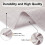 Lot de 6 sets de table beiges en coton et lin, 33 x 48 cm 2