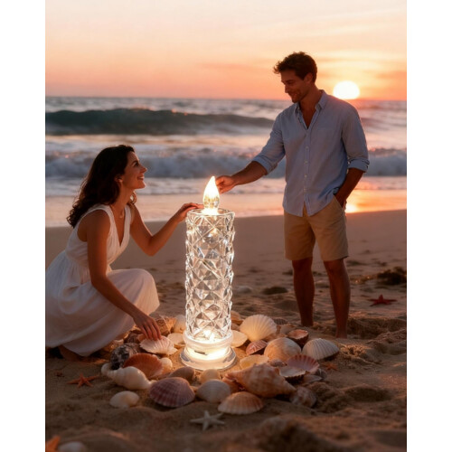 LED-kristallljus flamlösa 4-pack 2