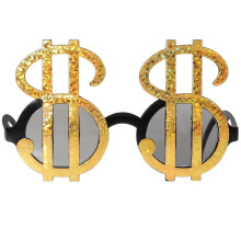 Dollar Style Party Glasses Novelty Eyeglasses for Birthday Halloween Costume Photo Props 2 Pack