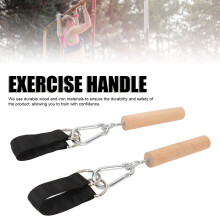 Portable Pull Up Handles Beech and Iron